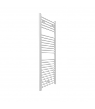 Fácula - Radiador Toallero DE AGUA Ocean Blanco 1230x500mm | (NO Eléctrico) | 3 soportes+purgador | Conexiones 3x1/2"
