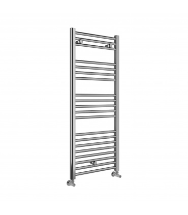 Fácula - Radiador Toallero DE AGUA Ocean Cromado 1188x500mm | (NO Eléctrico) | 3 soportes + purgador | Conexiones 3x1/2"