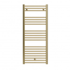 Fácula - Radiador Toallero DE AGUA Ocean Dorado 1188x500mm | (NO Eléctrico) | 3 soportes + purgador | Conexiones 3x1/2"