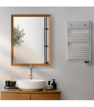 Fácula - Radiador Toallero Eléctrico Fluido Cromado WiFi Programable TWI 300w | Modo Confort | Boost 2h