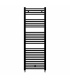 Fácula - Radiador Toallero DE AGUA Ocean Negro1420x500mm | (NO Eléctrico) | 3 soportes+purgador | Conexiones 3x1/2"