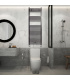 Fácula - Radiador Toallero DE AGUA Ocean Negro1420x500mm | (NO Eléctrico) | 3 soportes+purgador | Conexiones 3x1/2"