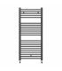 Fácula - Radiador Toallero DE AGUA Ocean Antracita 1110x500mm | (NO Eléctrico) | 3 soportes+purgador | Conexiones 3x1/2"