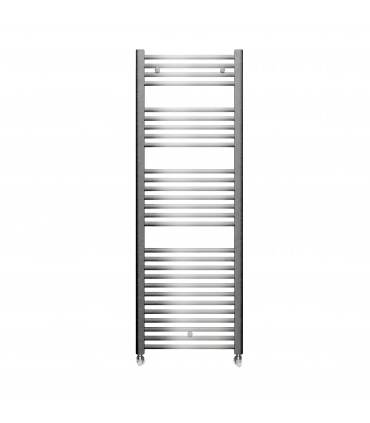 Fácula - Radiador Toallero DE AGUA Ocean Cromado 1420x500mm | (NO Eléctrico) | 3 soportes+purgador | Conexiones 3x1/2"