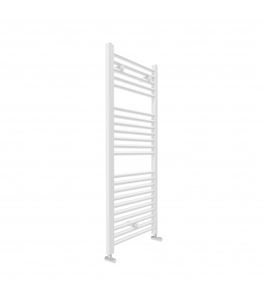 Fácula - Radiador Toallero DE AGUA Ocean Blanco 1110x400mm | (NO Eléctrico) | 3 soportes+purgador | Conexiones 3x1/2"