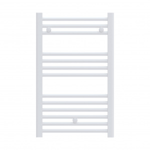 Fácula - Radiador Toallero DE AGUA Ocean Blanco 803x400mm | (NO Eléctrico) | 3 soportes+purgador | Conexiones 3x1/2