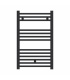 Fácula - Radiador Toallero DE AGUA Ocean Negro 803x500mm | (NO Eléctrico) | 3 soportes+purgador | Conexiones 3x1/2"