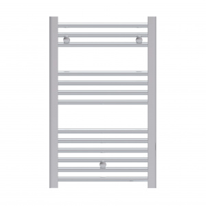 Fácula - Radiador Toallero DE AGUA Ocean Cromado 803x550mm | (NO Eléctrico) | 3 soportes+purgador | Conexiones 3x1/2"