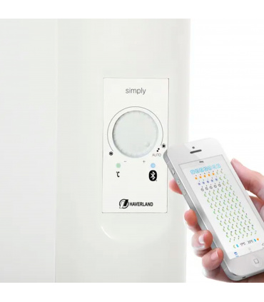 Haverland - Emisor fluido analógico Simply 900W | Conexión App | Boost | Ventanas abiertas | Termostato PID | 4 modos