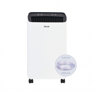 Fácula - Deshumidificador Gobi 16 l/día | Control Inteligente | Depósito extraíble 2l | Modo Auto | Temp 1-24h