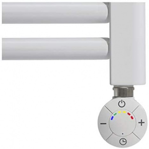 Fácula - Radiador Toallero Eléctrico Fluido Blanco TD 400w | Fácil manejo | Boost 2h | Temporizador 12/24h | LED