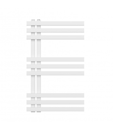 Fácula - Radiador Toallero DE AGUA Bali Blanco 800x500mm | (NO Eléctrico) | 4 soportes+purgador | Conexiones 4x1/2"