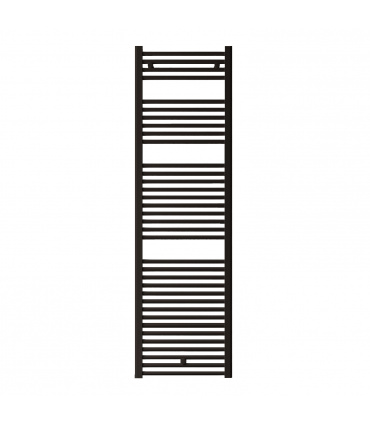 Fácula - Radiador Toallero DE AGUA Ocean Negro 1703x500mm | (NO Eléctrico) | 3 soportes + purgador | Conexiones 3x1/2"