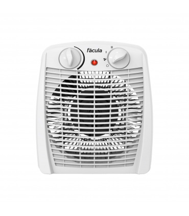 Fácula - Termoventilador Eléctrico SYRA 2000W Blanco | Ventilación+Calefacción | Termostato Ajustable