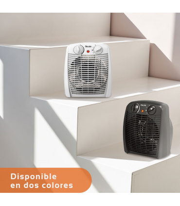 Fácula - Termoventilador Eléctrico SYRA 2000W Blanco | Ventilación+Calefacción | Termostato Ajustable