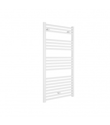 Fácula - Radiador Toallero DE AGUA Ocean Blanco 1188x600mm | (NO Eléctrico) | 3 soportes + purgador | Conexiones 3x1/2"