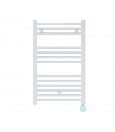 Fácula - Radiador Toallero Eléctrico Fluido Blanco Wifi Programable 400W | Modos confort, noche y antihielo