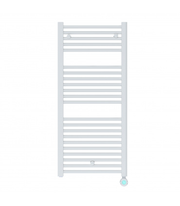 Fácula - Radiador Toallero Eléctrico Fluido Blanco Wifi Programable 700W | Modos confort, noche y antihielo