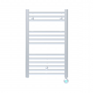 Fácula - Radiador Toallero Eléctrico Fluido Cromado Wifi Programable 400W | Modos confort, noche y antihielo