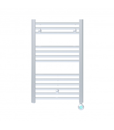 Fácula - Radiador Toallero Eléctrico Fluido Cromado Wifi Programable 400W | Modos confort, noche y antihielo