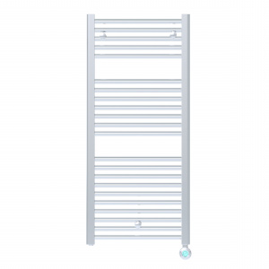 Fácula - Radiador Toallero Eléctrico Fluido Cromado Wifi Programable 700W | Modos confort, noche y antihielo