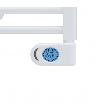 Fácula - Radiador Toallero Eléctrico Fluido Blanco Programable 350W | Boost 2h | Bloqueo de teclado | Ventanas abiertas