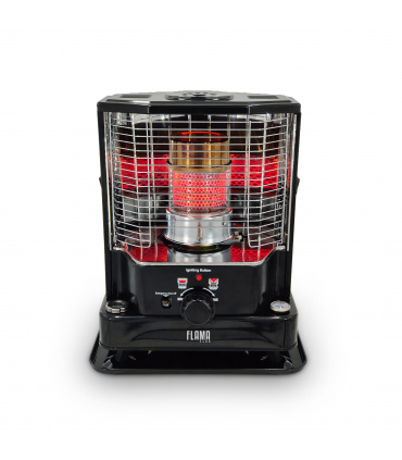 ABC Confort - Estufa de Parafina de mecha Flama 2400w | Encendido Electrónico | Regulable | 4,2L | Incluye bomba manual