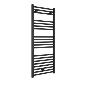 Fácula - Radiador Toallero DE AGUA Ocean Antracita 1188x500mm | (NO Eléctrico) | 3 soportes+purgador | Conexiones 3x1/2"