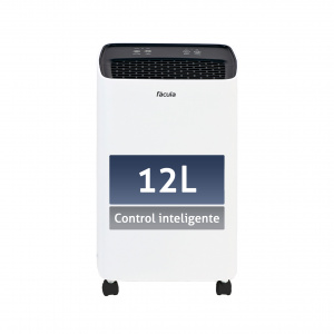 Fácula - Deshumidificador Gobi 12 l/día | Control Inteligente | Silencioso | 40-60m2 | Modo Auto | Temp 1-24h