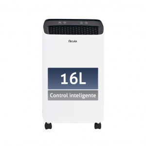 Fácula - Deshumidificador Gobi 16 l/día | Control Inteligente | Silencioso | 40-60m2 | Modo Auto | Temp 1-24h