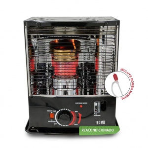 ABC Confort - Estufa de Parafina de mecha Flama 2800w | Encendido Electrónico | Regulable | 5L | Reacondicionada