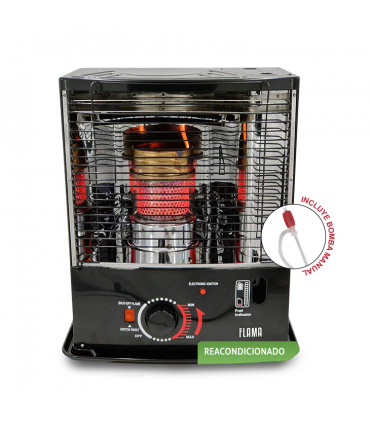 ABC Confort - Estufa de Parafina de mecha Flama 2800w | Encendido Electrónico | Regulable | 5L | Reacondicionada