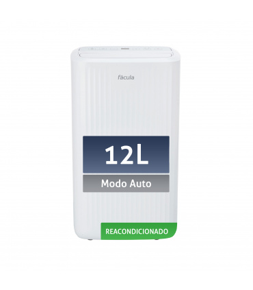Fácula - Deshumidificador Reacondicionado Tritón 12L | Modo Auto | Modo secado de ropa | Modo ventilación | Temporizador 1-24h