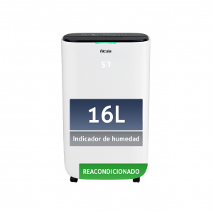 Fácula - Deshumidificador Reacondicionado Sáhara 16L | Modo Auto | Modo secado de ropa | Modo ventilación | Temporizador 1-24h