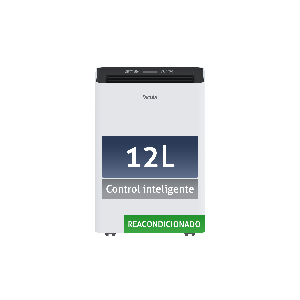 Fácula - Deshumidificador reacondicionado Siroco 12 l/día | Control Inteligente | Depósito extraíble 3,2l | Secado de Ropa