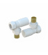 Fácula - Kit Válvula Blanco | Medida y Conexión:1/2" | Adaptadores para tubo de Cobre Ø15 y Multicapa Ø16x2mm