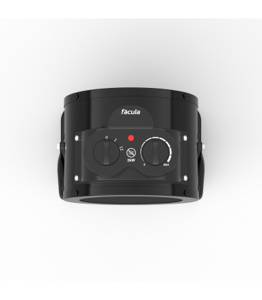 Fácula - Calefactor Cerámico Industrial Fogo 2000W | Termostato ajustable | Inclinación regulable | Resistencia PTC