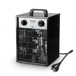 Fácula - Aerotermo Eléctrico Industrial Magma 2000W | Ventilación + Calefacción | Termostato ajustable | Asa