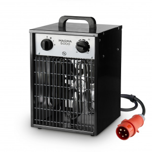 Fácula - Aerotermo Eléctrico Industrial Magma 5000W | Ventilación + Calefacción | Termostato ajustable | Asa