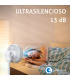 Fácula - Ventilador 2en1 Brisa 3D | De pie y mesa | 27W | Silencioso | 26 Vel. | Mando | Oscilación 3D | Motor DC