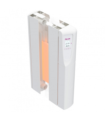 Fácula - Emisor Cerámico Volcano Connect 500w | Alta inercia térmica | WiFi directo | Programación diaria/sem