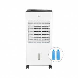 Fácula - Climatizador evaporativo ERA 6L | Ventilador y climatizador | ionización | 65W | 2 bloques de hielo y mando