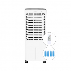 Fácula - Climatizador evaporativo EOLO 12L | 3en1|Enfriador+purificado+humidificador | 65W | 4 bloques de hielo y mando