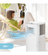Fácula - Aire acondicionado portátil Polar 7000BTU | Ventilación+deshumidificación | Temporizador | Mando | Asa y Ruedas