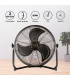 Fácula - Ventilador de suelo Helix 90w | Aspas de aluminio | Estética industrial | 3 velocidades | Ángulo ajustable