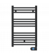Fácula - Radiador Toallero Eléctrico Fluido Negro Programable 400w | Boost 2h | Bloqueo de teclado | Ventanas abiertas