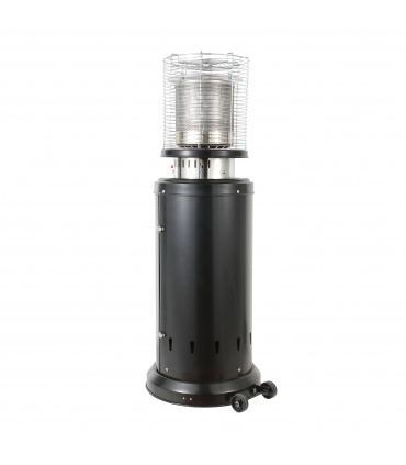 Fácula - Estufa de Gas Exterior Negra Ember | 9kW | Acero | Encendido piezoeléctrico | Reacondicionado