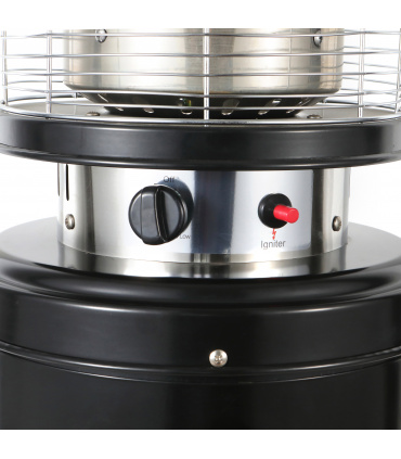 Fácula - Estufa de Gas Exterior Negra Ember | 9kW | Acero | Encendido piezoeléctrico | Reacondicionado