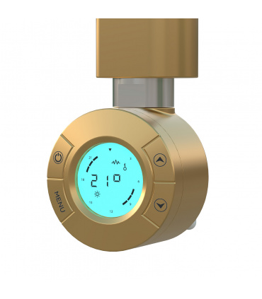 Fácula - Radiador Toallero Eléctrico Fluido Oro Wifi Programable 300W | Modos confort, noche y antihielo