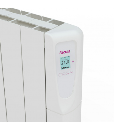 Fácula - Emisor Fluido Z WiFi Directo 500W | Programación diaria/sem | Control por voz | APP Compatible: iHeatControl